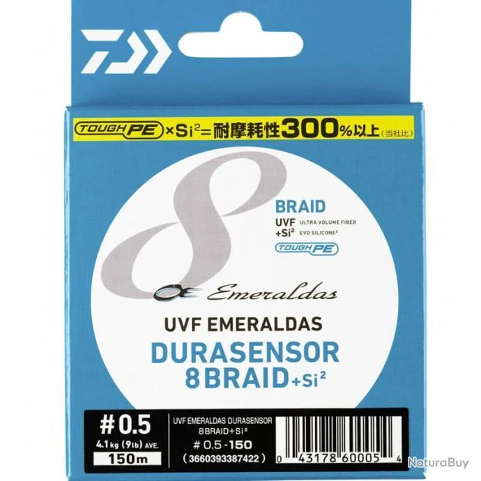 Daiwa Tresse Emeraldas Durasensor 8 Braid +Si2 11lb 1 Daiwa Tresse Emeraldas Durasensor 8 Braid +Si2 11lb