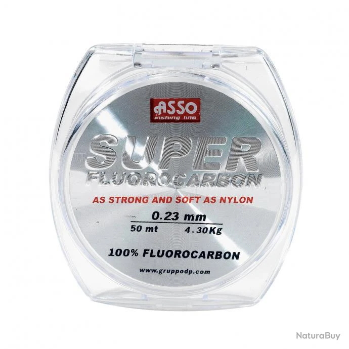 Fluorocarbone Asso "super Fluorocarbon" - Bobine De 50 M Diam. 30/100 1 Fluorocarbone Asso "super Fluorocarbon" - Bobine De 50 M Diam. 30/100