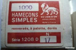 Hameçons 16 Canelle Par 1000 Doré Fin Renversé