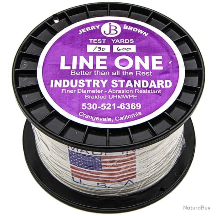 Jerry Brown Solid Braid (600YDS) 130lb Blanc 1 Jerry Brown Solid Braid (600YDS) 130lb Blanc