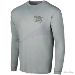 L Shirt Pelagic Aquatek Game Fish Tuna Gris