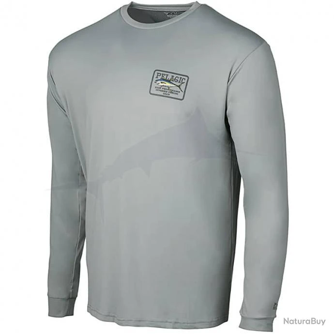 L Shirt Pelagic Aquatek Game Fish Tuna Gris 1 L Shirt Pelagic Aquatek Game Fish Tuna Gris