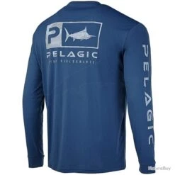 L Shirt Pelagic Aquatek Icon Smokey Blue