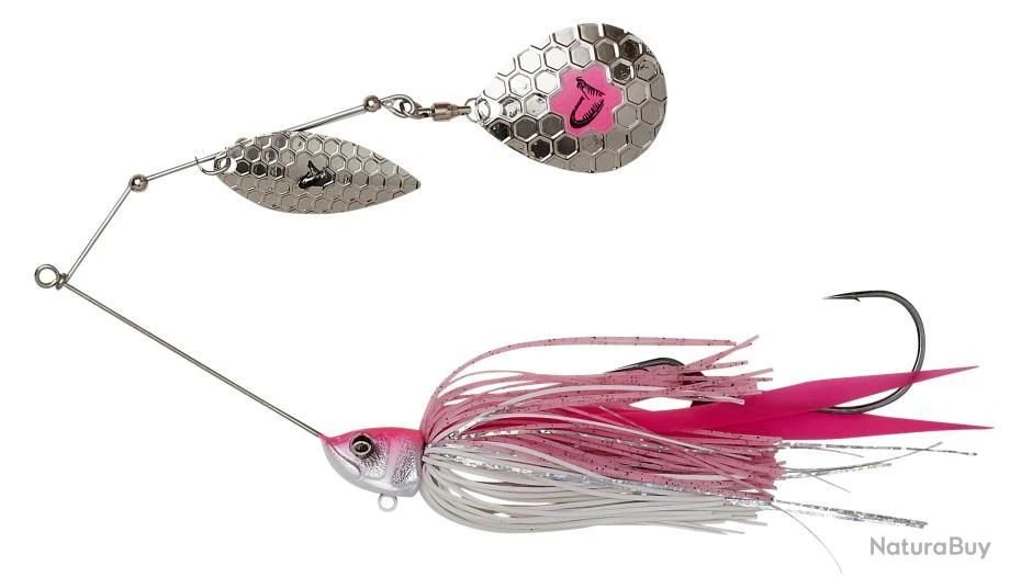 Leurre Savage Gear Da'Bush Spinnerbait 14cm 21g PINK SILVER 1 Leurre Savage Gear Da'Bush Spinnerbait 14cm 21g PINK SILVER