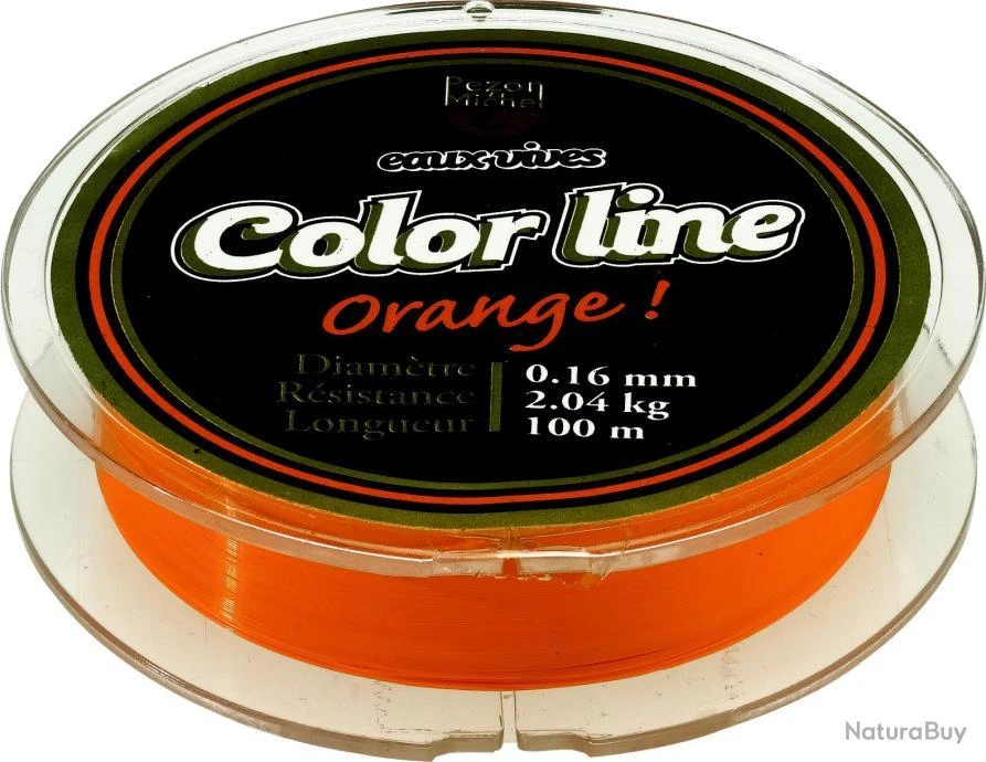 Monofilament Pezon & Michel Eaux Vives Color Line Orange 18,5/100-2,5KG 1 Monofilament Pezon & Michel Eaux Vives Color Line Orange 18,5/100-2,5KG