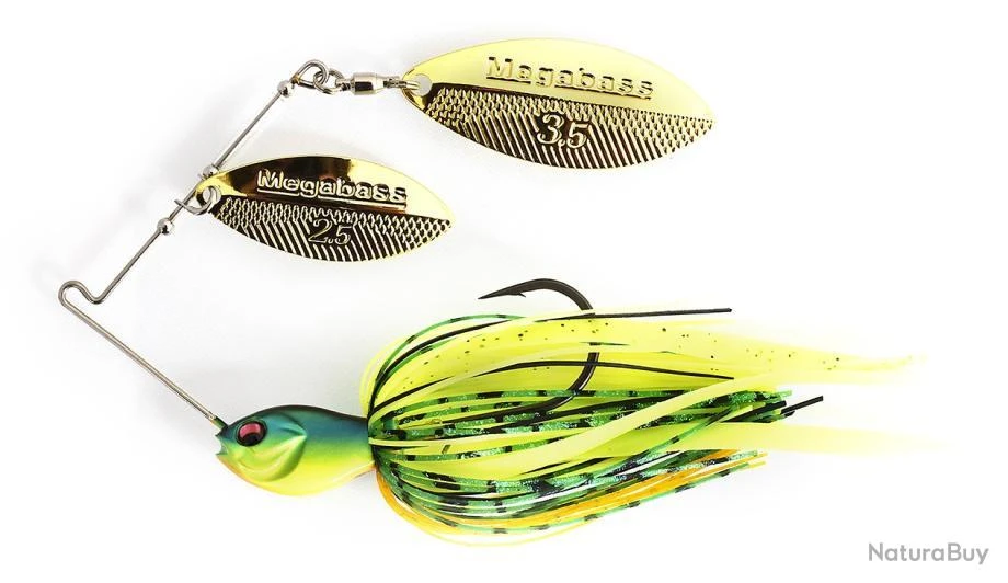 Spinner - Bait Megabass Sv-3 3/8 Double Willow HOT TIGER 1 Spinner - Bait Megabass Sv-3 3/8 Double Willow HOT TIGER