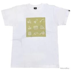 T-Shirt Daiwa Fishing Tackle Blanc 2XL