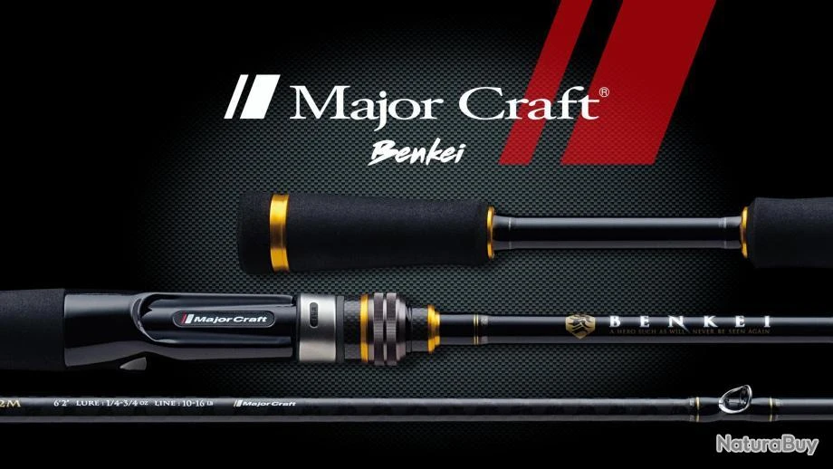 Canne Major Craft Benkei Casting 1+talon 7-28g 2.29m 1 Canne Major Craft Benkei Casting 1+talon 7-28g 2.29m