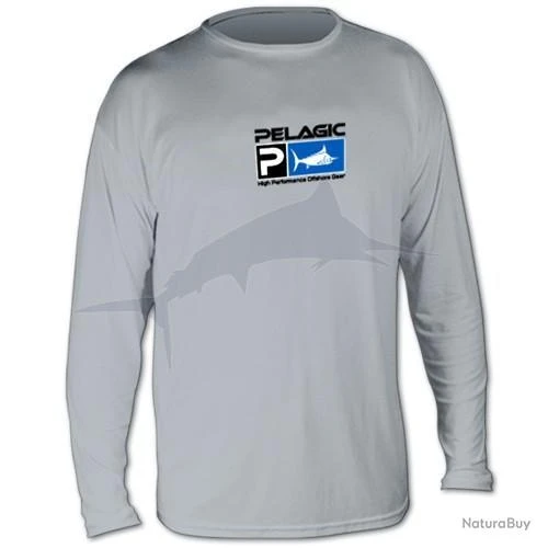 L Shirt Pelagic Aquatek Gris 1 L Shirt Pelagic Aquatek Gris