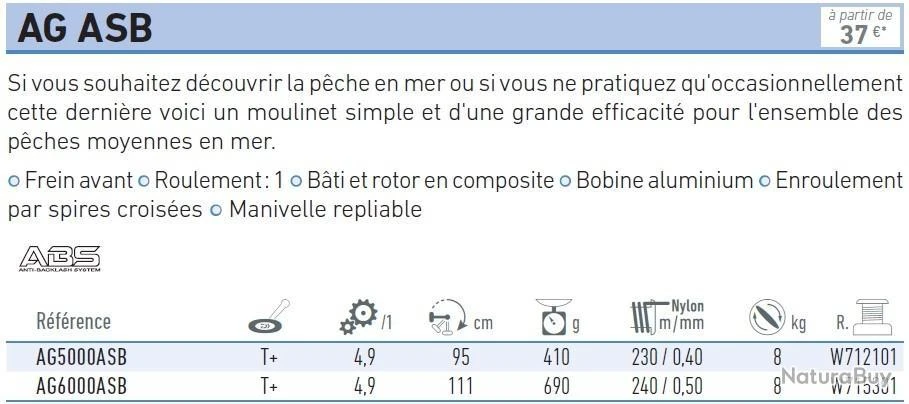 Moulinet AG 6000 AS Moulinet Frein Avant Daiwa 2 Moulinet AG 6000 AS Moulinet Frein Avant Daiwa – Image 2