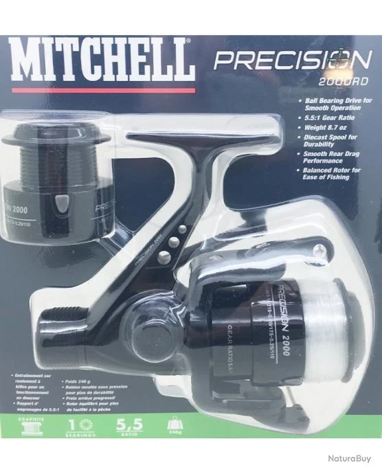 Moulinet Mitchell Truite / Carnassier Precision 2 000 RD + Garni De Nylon 2 Moulinet Mitchell Truite / Carnassier Precision 2 000 RD + Garni De Nylon – Image 2
