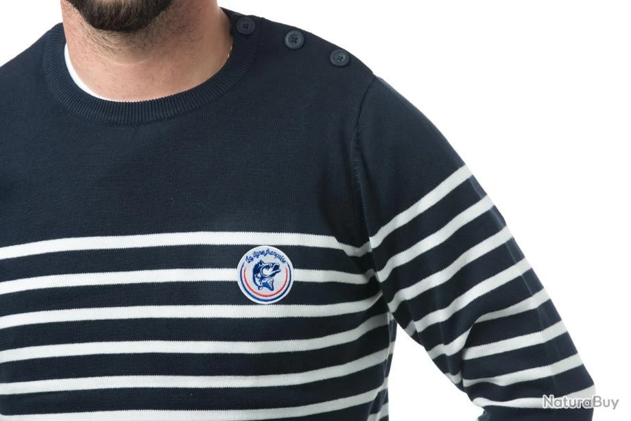 Pull La Ligne Française Marinière Homme Ou Femme 2 Pull La Ligne Française Marinière Homme Ou Femme – Image 2