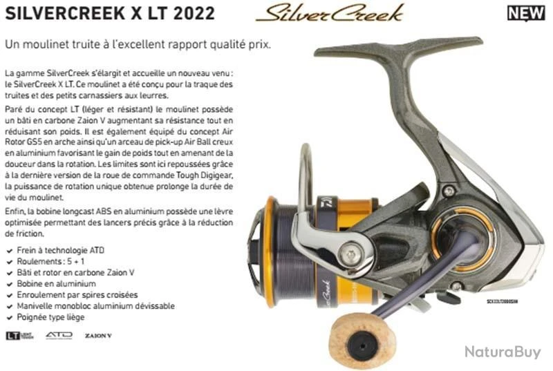 SilverCreek X 22LT 2500 S XH Moulinet Spinning Daiwa 2 SilverCreek X 22LT 2500 S XH Moulinet Spinning Daiwa – Image 2