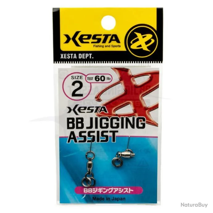 Agrafes Xesta BB Jigging Assist 60lb 1 Agrafes Xesta BB Jigging Assist 60lb