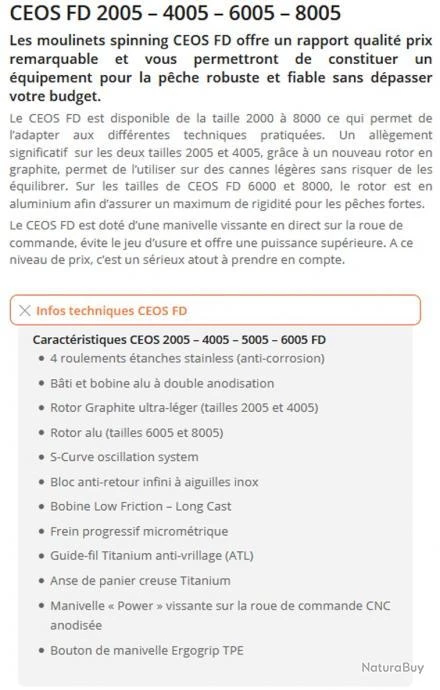 Moulinet Ceos 6005 FD Sakura 3 Moulinet Ceos 6005 FD Sakura – Image 3