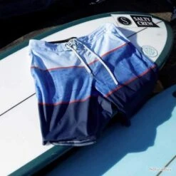 Short Salty Crew Overboard Boardshort Bleu S_30 -Pêcheur Malin Promos Boutique 00003 Short Salty Crew Overboard Boardshort Bleu S 30