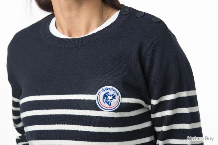 Pull La Ligne Française Marinière Homme Ou Femme 4 Pull La Ligne Française Marinière Homme Ou Femme – Image 4