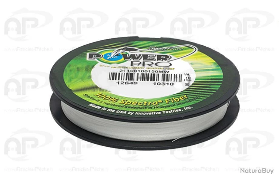 Tresse Power Pro Blanc 0.08mm 135m 4kg 1 Tresse Power Pro Blanc 0.08mm 135m 4kg