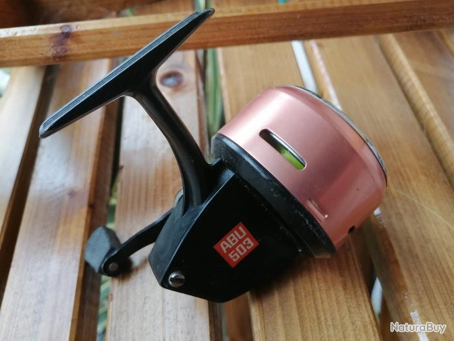 Abu Garcia Moulinet à Tambour Fixe Capoté ABU 503 Parfait état 1 Abu Garcia Moulinet à Tambour Fixe Capoté ABU 503 Parfait état