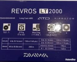MOULINET DAIWA REVROS 2000 LT -Pêcheur Malin Promos Boutique 00007 MOULINET DAIWA REVROS 2000 LT