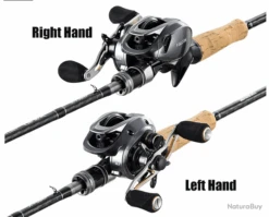 Moulinet De Pêche Baitcasting Traine 7.2:1 M7 Droitier Et Gaucher Avec Bobine -Pêcheur Malin Promos Boutique 00045 Moulinet de peche Baitcasting traine 7.2 1 M7 droitier et gaucher avec bobine